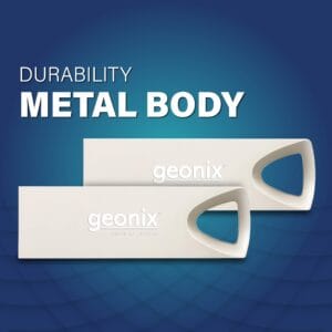 Geonix Pendrive USB 2.0, Keyring Design 5 Years Warranty (8GB, 16GB, 32GB, 64GB, 128GB)