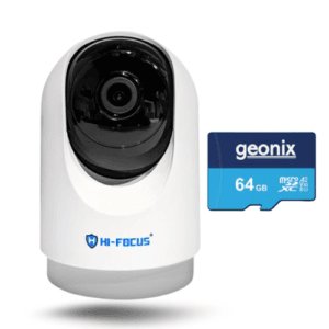 HIFOCUS 3MP HC-IPC-RG31T 360° WiFi White PT Rotating Security Indoor Camera for Home with Free micro SD card