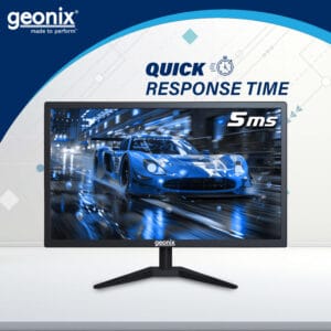 GEONIX PC Monitor 19.5 Inch, Input signal – VGA & HDMI., LED Display, Resolution 1600 x 900  3 Years Warranty